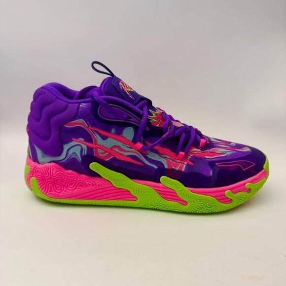 PUMA LaMelo Ball MB 03 Purple Toxic Basketball shoes! Size 11 US (Rare)
